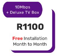 10Mbps + Deluxe TV Box - R1100